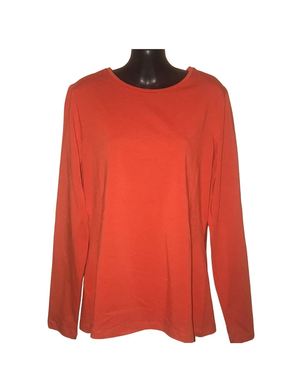Long Tall Sally Basics Long Sleeve Crew Orange Size X-Small